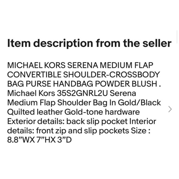 MICHAEL KORS SERENA SHOULDER-CROSSBODY BAG MEDIUM FLAP CONVERTIBLE Powder Blush - Picture 4 of 13